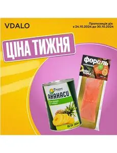 Акційна газета Vdalo, дійсна з 2024-10-24 по 2024-10-30.