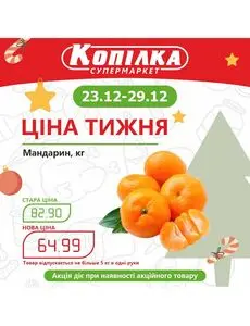 Акційна газета Копилка, дійсна з 2024-12-23 по 2024-12-29.