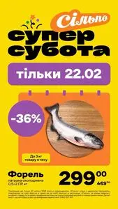 Акційна газета Сільпо, дійсна з 2025-02-22 по 2025-02-22.