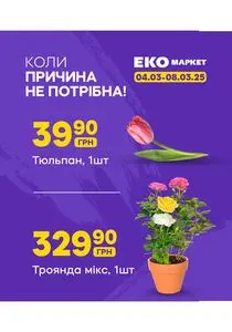 Акційна газета ЕКО-маркет, дійсна з 2025-03-04 по 2025-03-08.