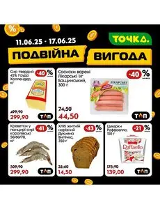 Акційна газета Точка, дійсна з 2025-06-11 по 2025-06-17.