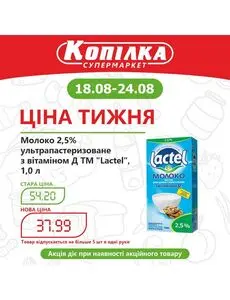 Акційна газета Копилка, дійсна з 2025-08-18 по 2025-08-24.