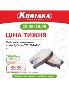 Акційна газета Копилка, дійсна з 2025-09-22 по 2025-09-28.