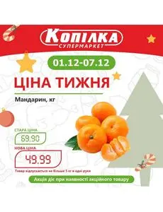 Акційна газета Копілка, дійсна з 2025-12-01 по 2025-12-07.