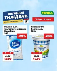 Акційна газета Точка, дійсна з 2026-01-15 по 2026-01-21.