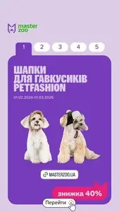 Акційна газета MasterZoo, дійсна з 2026-02-20 по 2026-03-01.