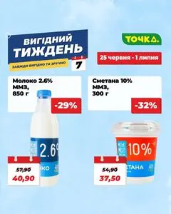 Акційна газета Точка, дійсна з 2026-06-25 по 2026-07-01.