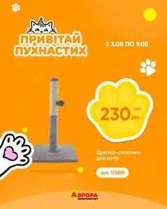 Акційна газета Аврора, дійсна з 2026-08-03 по 2026-08-09.